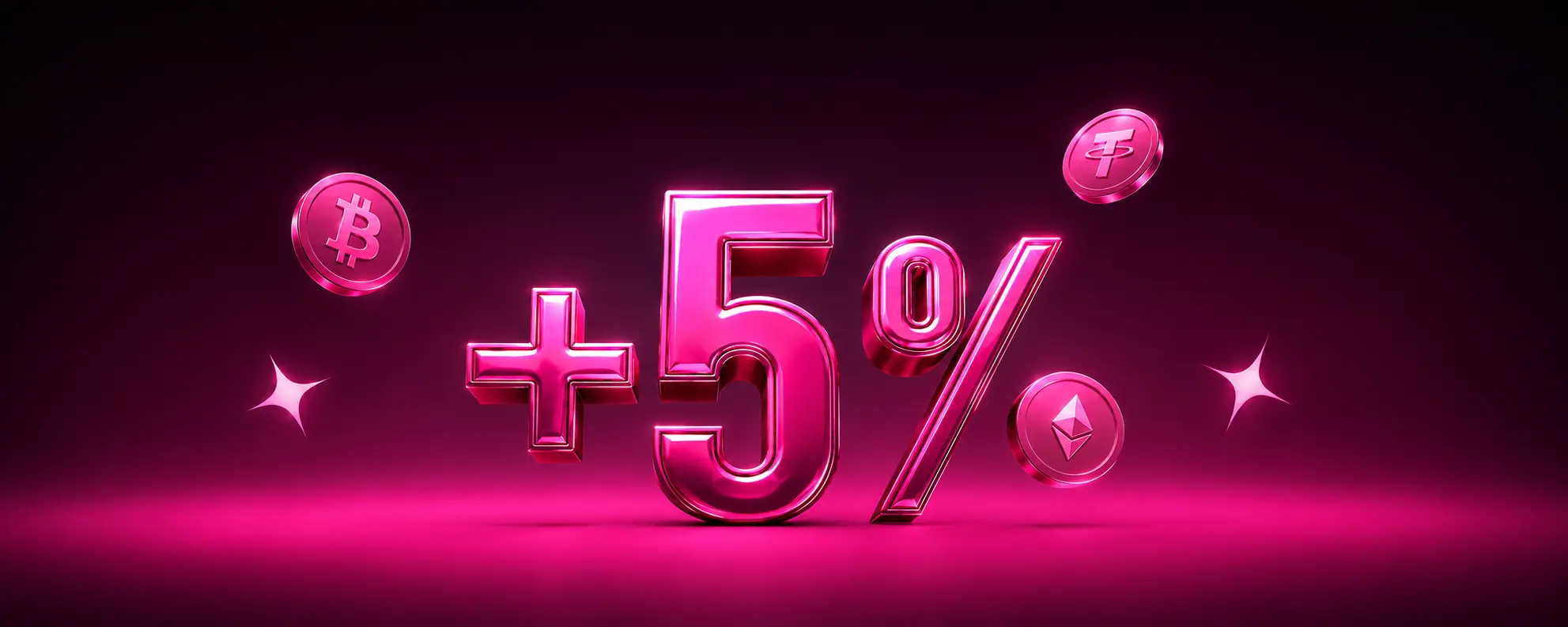 Бонус 5% к крипто-депозиту